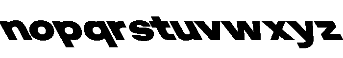 KUniforma 95BlackRitalic Font LOWERCASE