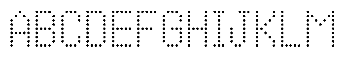Kuiper Dot Instance Font UPPERCASE