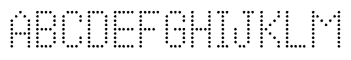Kuiper Dot Font UPPERCASE