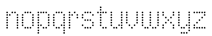 Kuiper Dot Font LOWERCASE