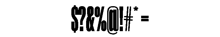 Kulturv0.7Compressed Black Font OTHER CHARS