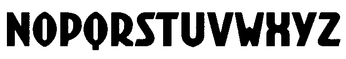 KurversbrugBT Rough Font LOWERCASE
