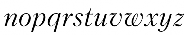 Kudryashev Italic Font LOWERCASE