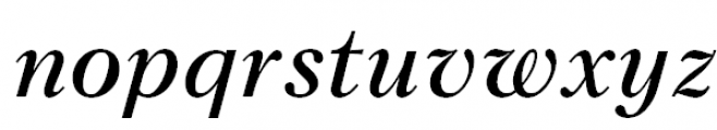 Kudryashev Semibold Italic Font LOWERCASE