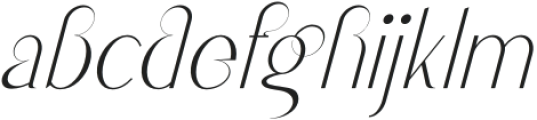 Kvell Italic otf (400) Font LOWERCASE