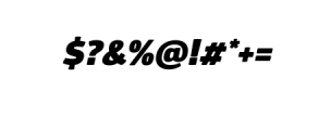 Kvitko Sans Pro Black Italic.otf Font OTHER CHARS