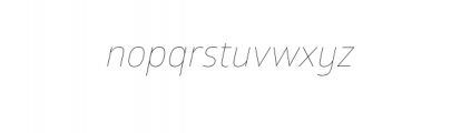 Kvitko Sans Pro Thin.Italic.otf Font LOWERCASE