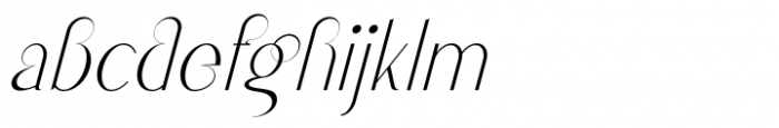 Kvell Italic Font LOWERCASE