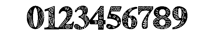Kwanzaa hand drawn Font OTHER CHARS
