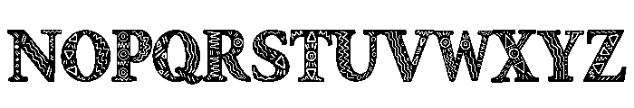 Kwanzaa hand drawn Font UPPERCASE