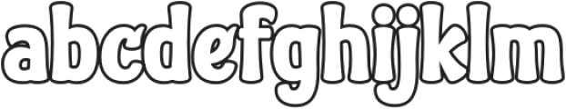 KWUTER Outline otf (400) Font LOWERCASE