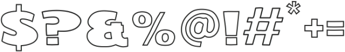 Kwixter Outlines otf (400) Font OTHER CHARS