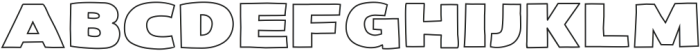 Kwixter Outlines otf (400) Font UPPERCASE