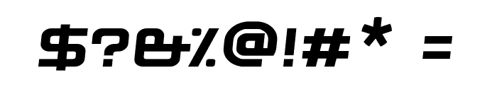 Kwajong Italic Font OTHER CHARS