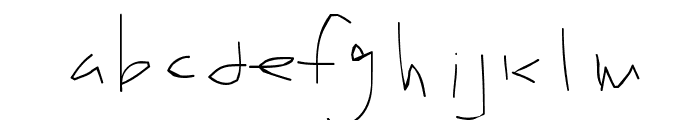 Kwikfont Font LOWERCASE
