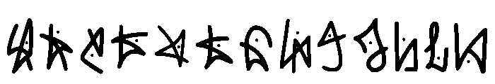 Kwonohane Regular Font UPPERCASE