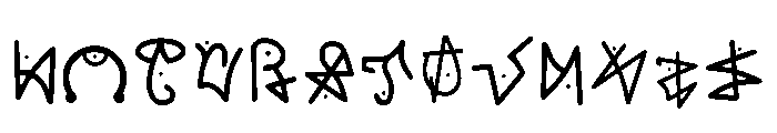 Kwonohane Regular Font UPPERCASE