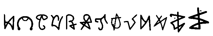 Kwonohane Regular Font LOWERCASE