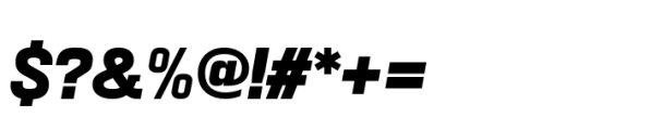 KWINC Grotesk Black Italic Font OTHER CHARS