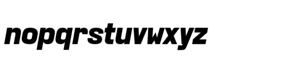 KWINC Grotesk Black Italic Font LOWERCASE