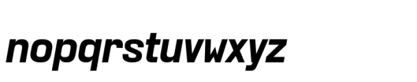 KWINC Grotesk Bold Italic Font LOWERCASE