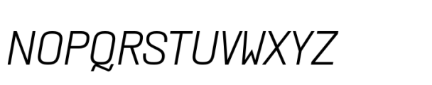 KWINC Grotesk Extra Light Italic Font UPPERCASE