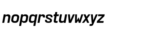 KWINC Grotesk Semi Bold Italic Font LOWERCASE