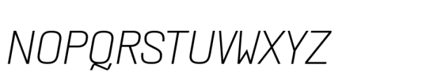 KWINC Grotesk Thin Italic Font UPPERCASE