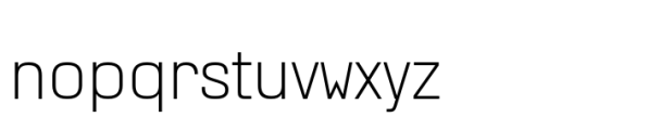 KWINC Grotesk Thin Font LOWERCASE