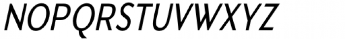 Kwalett Narrow Italic Font UPPERCASE