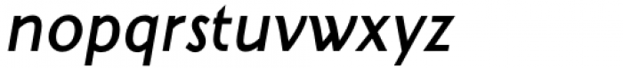 Kwalett Semi Bold Italic Font LOWERCASE