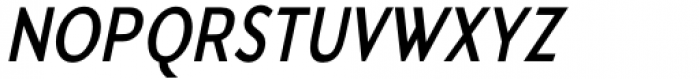 Kwalett Semi Bold Narrow Italic Font UPPERCASE