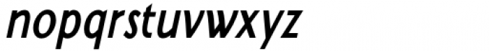 Kwalett Semi Bold Narrow Italic Font LOWERCASE