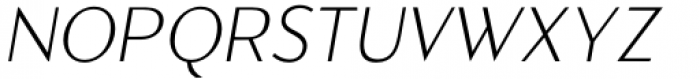 Kwalett Thin Italic Font UPPERCASE