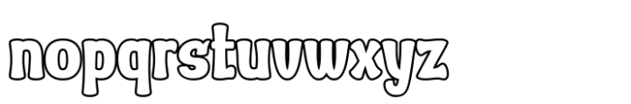 Kwuter Outline Font LOWERCASE