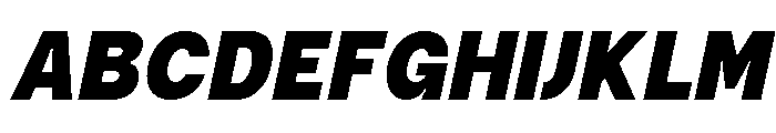 Kynetic Black Italic Font UPPERCASE