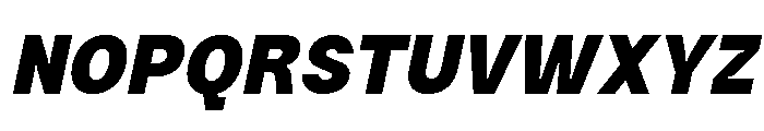 Kynetic Black Italic Font UPPERCASE