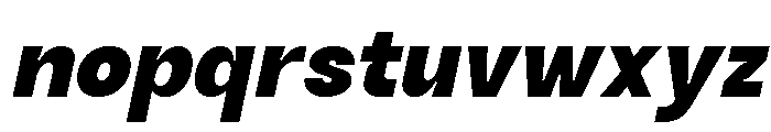 Kynetic Black Italic Font LOWERCASE