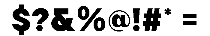 Kynetic Black Font OTHER CHARS
