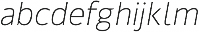 Kylo Sans Thin Italic otf (100) Font LOWERCASE
