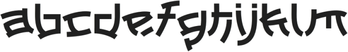 Kyoko Regular otf (400) Font LOWERCASE
