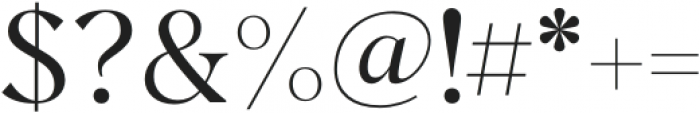 Kyrie Serif Regular otf (400) Font OTHER CHARS