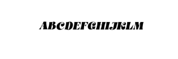 Kyoda Ascher Italic.otf Font UPPERCASE