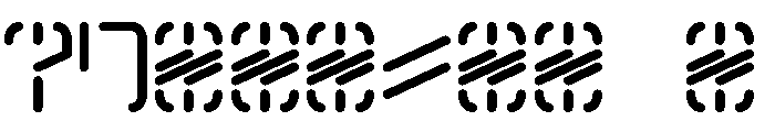 Kyber Crystal Display Aurebesh Font OTHER CHARS