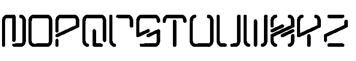 Kyber Crystal Display High Alphabet Font LOWERCASE