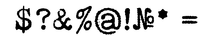 Kyiv Machine Font OTHER CHARS