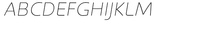 Kyrial Display Ultra Light Italic Font UPPERCASE