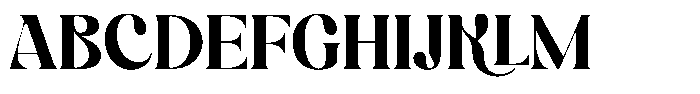 Kyanite Font UPPERCASE