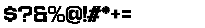 Kycron Black Font OTHER CHARS
