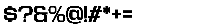 Kycron Bold Font OTHER CHARS